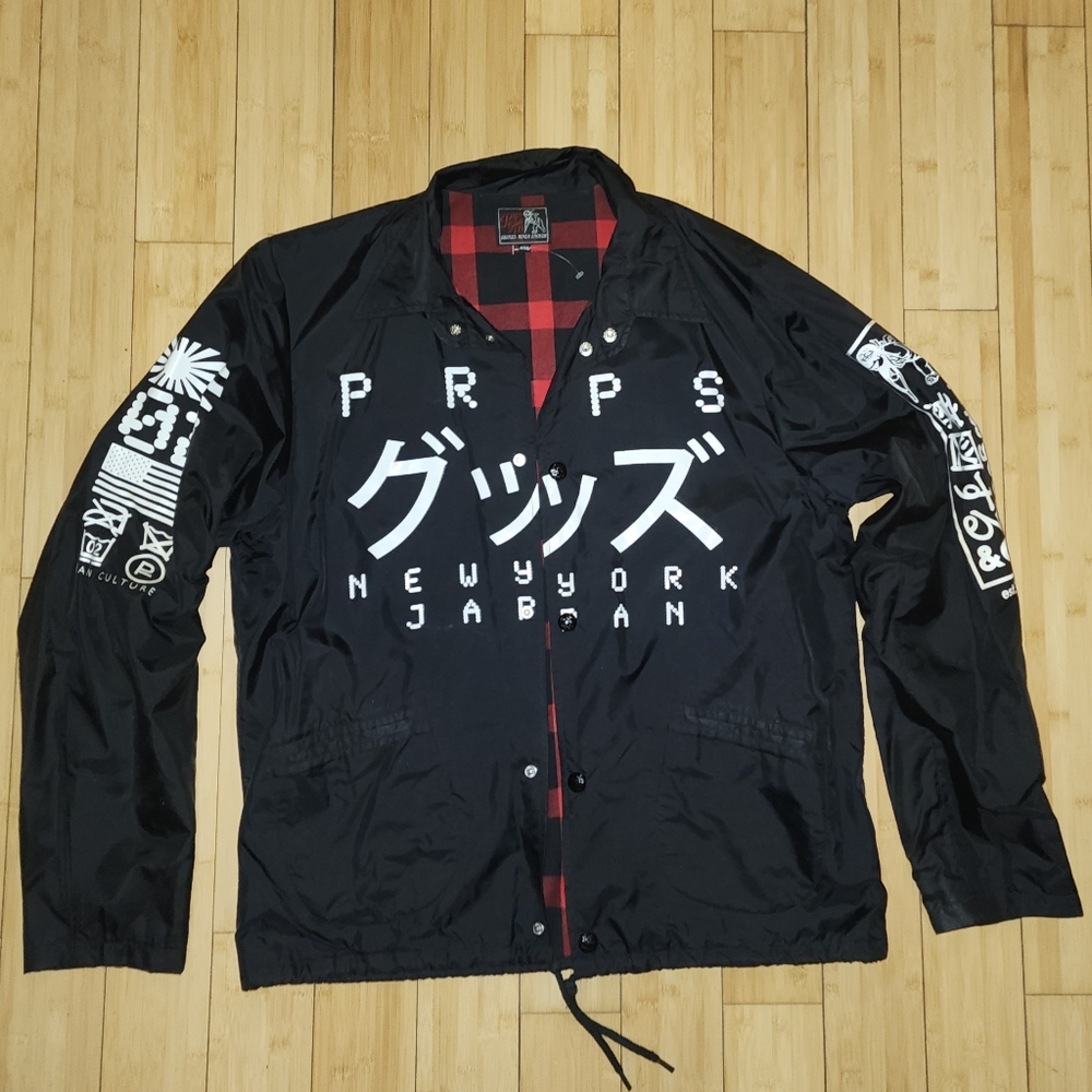 PRPS COACH JACKET BLACK SIZE 2XL RARE